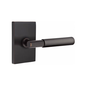 MYLES (MYL) PRIVACY (BED/BATH) LEVER WITH 2-3/8" BACKSET AND 1/4" ROUND FACEPLATE AND STRIKEPLATE