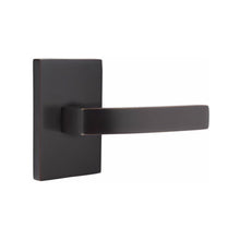 Load image into Gallery viewer, BRESLIN (BRL) PASSAGE (HALL/CLOSET) LEVER WITH 2-3/8&quot; BACKSET AND 1/4&quot; ROUND FACEPLATE AND STRIKEPLATE

