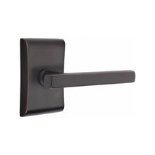 Load image into Gallery viewer, ARES OIL RUBBED BRONZE (US10B) HANDLESET DUMMY [4807] W/ 2-3/8&quot; BACKSET AND 1/4&quot; ROUND FACEPLATE AND STRIKEPLATE W/ INTERIOR LEVER

