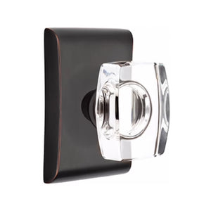 WINDSOR GLASS (WS) DUMMY (PAIR) KNOB WITH MODERN ROSETTE