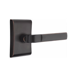 ASTON (AST) PRIVACY (BED/BATH) LEVER WITH 2-3/8" BACKSET AND 1/4" ROUND FACEPLATE AND STRIKEPLATE