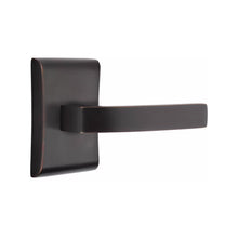 Load image into Gallery viewer, BRESLIN (BRL) PASSAGE (HALL/CLOSET) LEVER WITH 2-3/8&quot; BACKSET AND 1/4&quot; ROUND FACEPLATE AND STRIKEPLATE
