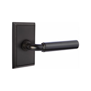 MANNING (MNG) PASSAGE (HALL/CLOSET) LEVER WITH 2-3/8" BACKSET AND 1/4" ROUND FACEPLATE AND STRIKEPLATE