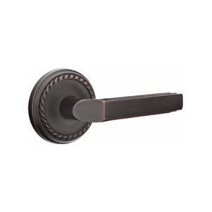 MILANO (M) PASSAGE (HALL/CLOSET) LEVER WITH 2-3/8" BACKSET AND 1/4" ROUND FACEPLATE AND STRIKEPLATE