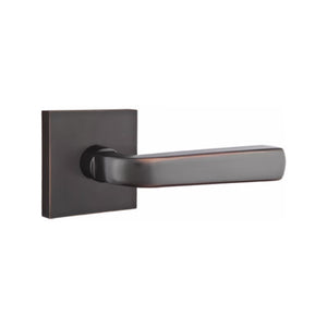 SION (SIO) PASSAGE (HALL/CLOSET) LEVER WITH 2-3/8" BACKSET AND 1/4" ROUND FACEPLATE AND STRIKEPLATE