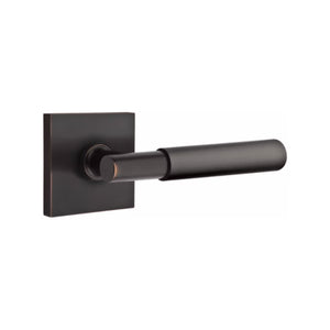 MYLES (MYL) PASSAGE (HALL/CLOSET) LEVER WITH 2-3/8" BACKSET AND 1/4" ROUND FACEPLATE AND STRIKEPLATE