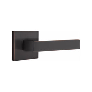 DUMONT (DT) PASSAGE (HALL/CLOSET) LEVER WITH 2-3/8" BACKSET AND 1/4" ROUND FACEPLATE AND STRIKEPLATE