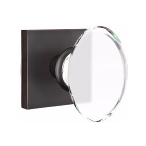 HAMPTON GLASS (HT) DUMMY (PAIR) KNOB WITH MODERN ROSETTE