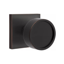 Load image into Gallery viewer, VERVE (VR) PRIVACY (BED/BATH) KNOB WITH 2-3/8&quot; BACKSET AND 1/4&quot; ROUND FACEPLATE AND STRIKEPLATE

