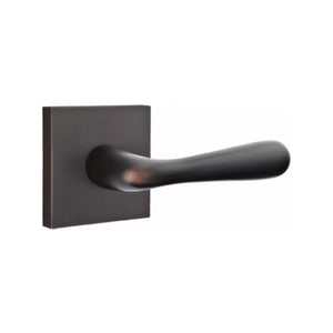 BASEL (BA) PRIVACY (BED/BATH) LEVER WITH 2-3/8" BACKSET AND 1/4" ROUND FACEPLATE AND STRIKEPLATE