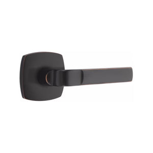ASTON (AST) PRIVACY (BED/BATH) LEVER WITH 2-3/8" BACKSET AND 1/4" ROUND FACEPLATE AND STRIKEPLATE