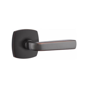 SION (SIO) PASSAGE (HALL/CLOSET) LEVER WITH 2-3/8" BACKSET AND 1/4" ROUND FACEPLATE AND STRIKEPLATE