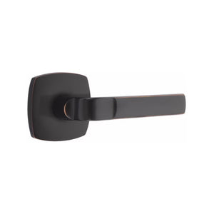 ASTON (AST) PASSAGE (HALL/CLOSET) LEVER WITH 2-3/8" BACKSET AND 1/4" ROUND FACEPLATE AND STRIKEPLATE