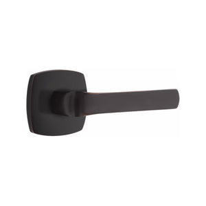 SPENCER (SPN) PRIVACY (BED/BATH) LEVER WITH 2-3/8" BACKSET AND 1/4" ROUND FACEPLATE AND STRIKEPLATE