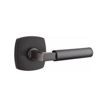 Load image into Gallery viewer, URBAN MODERN SECTIONAL OIL RUBBED BRONZE (US10B) HANDLESET SINGLE-CYLINDER [4715] W/ 2-3/8&quot; BACKSET AND 1/4&quot; ROUND FACEPLATE AND STRIKEPLATE W/ INTERIOR LEVER
