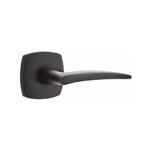 POSEIDON (POS) PASSAGE (HALL/CLOSET) LEVER WITH 2-3/8" BACKSET AND 1/4" ROUND FACEPLATE AND STRIKEPLATE