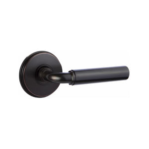 MANNING (MNG) PASSAGE (HALL/CLOSET) LEVER WITH 2-3/8" BACKSET AND 1/4" ROUND FACEPLATE AND STRIKEPLATE