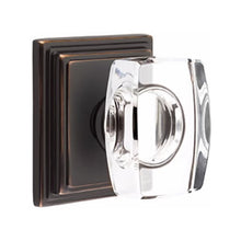 Load image into Gallery viewer, WINDSOR GLASS (WS) PASSAGE (HALL/CLOSET) KNOB WITH 2-3/8&quot; BACKSET AND 1/4&quot; ROUND FACEPLATE AND STRIKEPLATE WITH TRADITIONAL ROSETTE
