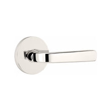 Load image into Gallery viewer, SION (SIO) PASSAGE (HALL/CLOSET) LEVER WITH 2-3/8&quot; BACKSET AND 1/4&quot; ROUND FACEPLATE AND STRIKEPLATE

