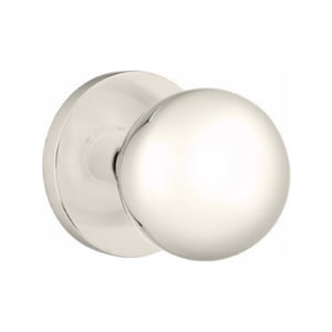 ORB (OR) PRIVACY (BED/BATH) KNOB WITH 2-3/8" BACKSET AND 1/4" ROUND FACEPLATE AND STRIKEPLATE