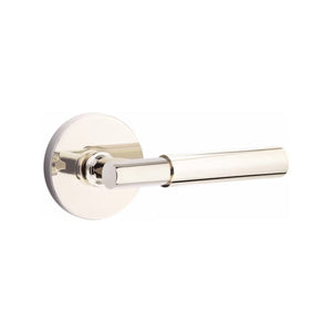 MYLES (MYL) PRIVACY (BED/BATH) LEVER WITH 2-3/8" BACKSET AND 1/4" ROUND FACEPLATE AND STRIKEPLATE
