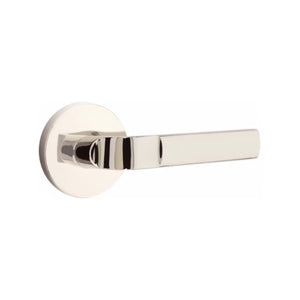 ASTON (AST) PRIVACY (BED/BATH) LEVER WITH 2-3/8" BACKSET AND 1/4" ROUND FACEPLATE AND STRIKEPLATE