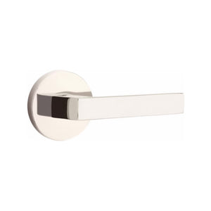 DUMONT (DT) PASSAGE (HALL/CLOSET) LEVER WITH 2-3/8" BACKSET AND 1/4" ROUND FACEPLATE AND STRIKEPLATE
