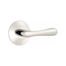 Load image into Gallery viewer, BASEL (BA) PASSAGE (HALL/CLOSET) LEVER WITH 2-3/8&quot; BACKSET AND 1/4&quot; ROUND FACEPLATE AND STRIKEPLATE
