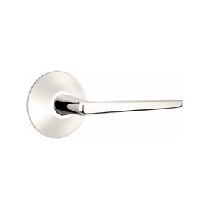 HERMES (HER) PRIVACY (BED/BATH) LEVER WITH 2-3/8" BACKSET AND 1/4" ROUND FACEPLATE AND STRIKEPLATE