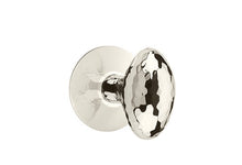 Load image into Gallery viewer, HAMMERED EGG (HE) PASSAGE (HALL/CLOSET) KNOB WITH 2-3/8&quot; BACKSET AND 1/4&quot; ROUND FACEPLATE AND STRIKEPLATE
