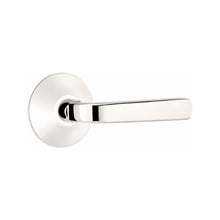 Load image into Gallery viewer, SION (SIO) PASSAGE (HALL/CLOSET) LEVER WITH 2-3/8&quot; BACKSET AND 1/4&quot; ROUND FACEPLATE AND STRIKEPLATE
