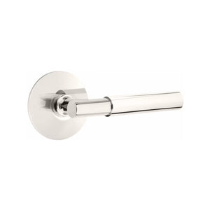 MYLES (MYL) PASSAGE (HALL/CLOSET) LEVER WITH 2-3/8" BACKSET AND 1/4" ROUND FACEPLATE AND STRIKEPLATE