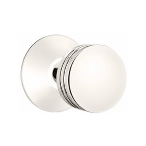 BERN (BN) PRIVACY (BED/BATH) KNOB WITH 2-3/8" BACKSET AND 1/4" ROUND FACEPLATE AND STRIKEPLATE