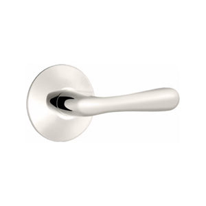 BASEL (BA) PRIVACY (BED/BATH) LEVER WITH 2-3/8" BACKSET AND 1/4" ROUND FACEPLATE AND STRIKEPLATE