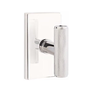 THE ACE KNURLED (ACEKN) PASSAGE (HALL/CLOSET) KNOB WITH 2-3/8" BACKSET AND 1/4" ROUND FACEPLATE AND STRIKEPLATE