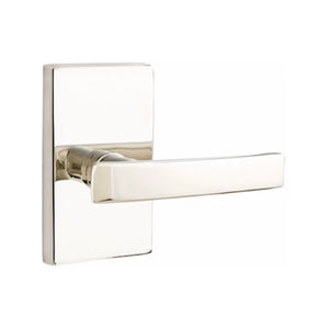 GENEVA (GV) PRIVACY (BED/BATH) LEVER WITH 2-3/8" BACKSET AND 1/4" ROUND FACEPLATE AND STRIKEPLATE