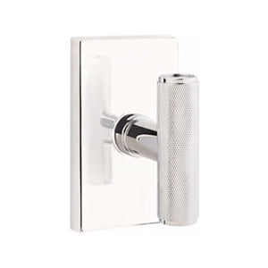 THE ACE KNURLED (ACEKN) PRIVACY (BED/BATH) KNOB WITH 2-3/8" BACKSET AND 1/4" ROUND FACEPLATE AND STRIKEPLATE