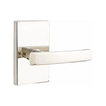 Load image into Gallery viewer, GENEVA (GV) PASSAGE (HALL/CLOSET) LEVER WITH 2-3/8&quot; BACKSET AND 1/4&quot; ROUND FACEPLATE AND STRIKEPLATE
