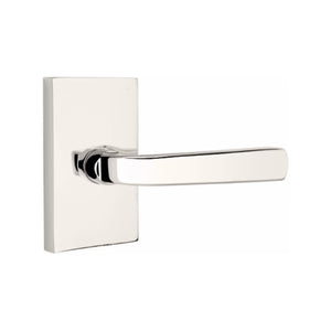 SION (SIO) PASSAGE (HALL/CLOSET) LEVER WITH 2-3/8" BACKSET AND 1/4" ROUND FACEPLATE AND STRIKEPLATE