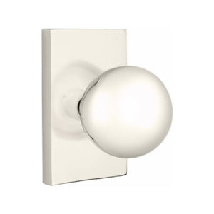 ORB (OR) PRIVACY (BED/BATH) KNOB WITH 2-3/8" BACKSET AND 1/4" ROUND FACEPLATE AND STRIKEPLATE