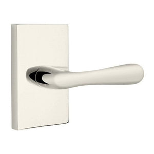 BASEL (BA) PRIVACY (BED/BATH) LEVER WITH 2-3/8" BACKSET AND 1/4" ROUND FACEPLATE AND STRIKEPLATE
