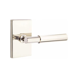 MYLES (MYL) PASSAGE (HALL/CLOSET) LEVER WITH 2-3/8" BACKSET AND 1/4" ROUND FACEPLATE AND STRIKEPLATE