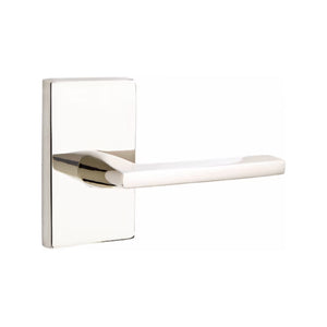 HELIOS (HLO) PRIVACY (BED/BATH) LEVER WITH 2-3/8" BACKSET AND 1/4" ROUND FACEPLATE AND STRIKEPLATE
