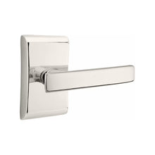 Load image into Gallery viewer, GENEVA (GV) PASSAGE (HALL/CLOSET) LEVER WITH 2-3/8&quot; BACKSET AND 1/4&quot; ROUND FACEPLATE AND STRIKEPLATE
