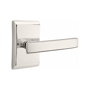 GENEVA (GV) PASSAGE (HALL/CLOSET) LEVER WITH 2-3/8" BACKSET AND 1/4" ROUND FACEPLATE AND STRIKEPLATE