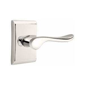 LUZERN (LU) PRIVACY (BED/BATH) LEVER WITH 2-3/8" BACKSET AND 1/4" ROUND FACEPLATE AND STRIKEPLATE