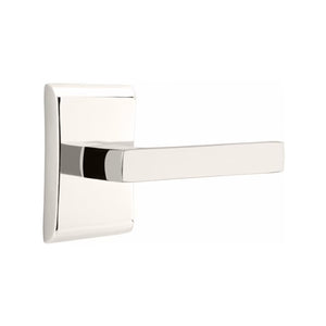 DUMONT (DT) PASSAGE (HALL/CLOSET) LEVER WITH 2-3/8" BACKSET AND 1/4" ROUND FACEPLATE AND STRIKEPLATE