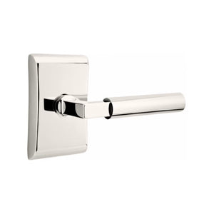 ARES POLISHED NICKEL (US14) HANDLESET DUMMY [4807] W/ 2-3/8" BACKSET AND 1/4" ROUND FACEPLATE AND STRIKEPLATE W/ INTERIOR LEVER
