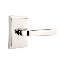 Load image into Gallery viewer, SION (SIO) PASSAGE (HALL/CLOSET) LEVER WITH 2-3/8&quot; BACKSET AND 1/4&quot; ROUND FACEPLATE AND STRIKEPLATE
