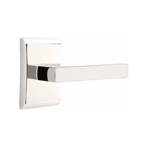 ARES POLISHED NICKEL (US14) HANDLESET DUMMY [4807] W/ 2-3/8" BACKSET AND 1/4" ROUND FACEPLATE AND STRIKEPLATE W/ INTERIOR LEVER